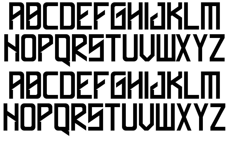 Hallyda font specimens