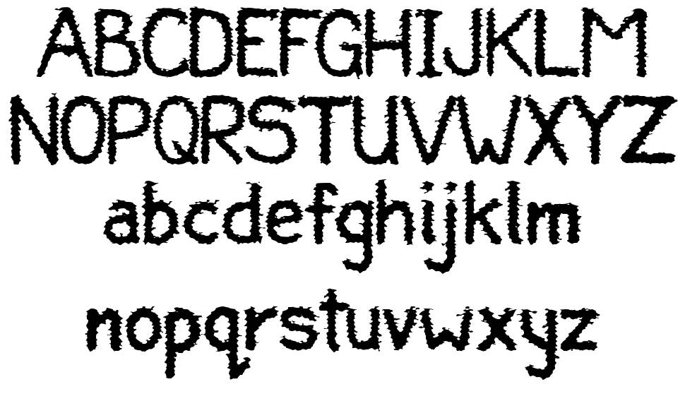 Halny font specimens