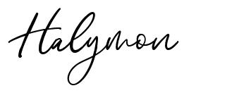 Halymon font
