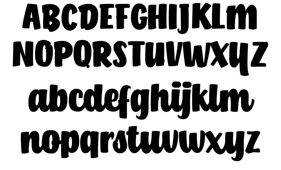 Hamish font specimens