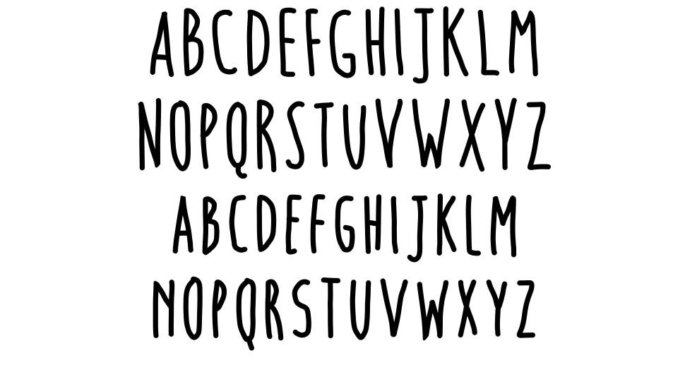 Hammers and Strings font specimens