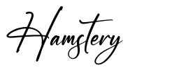 Hamstery 字形
