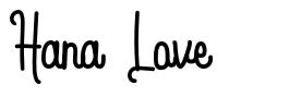 Hana Love font