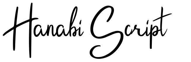 Hanabi Script font