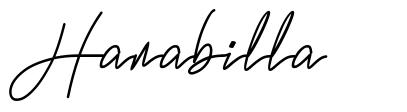 Hanabilla font