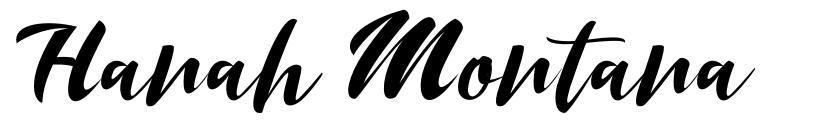 Hanah Montana font