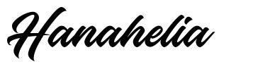 Hanahelia font
