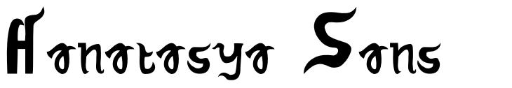 Hanatasya Sans 字形
