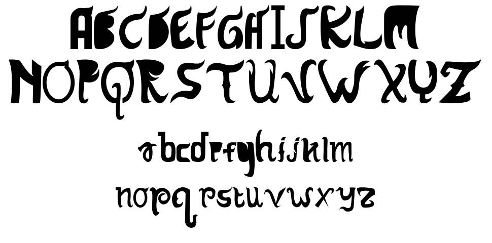 Hanatasya Sans 字形 标本