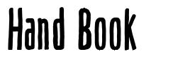 Hand Book font