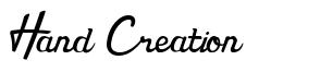 Hand Creation font