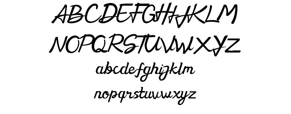 Hand Creation font specimens