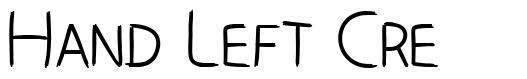 Hand Left Cre font