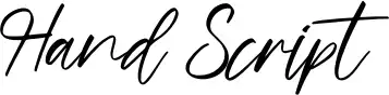 Hand Script czcionka