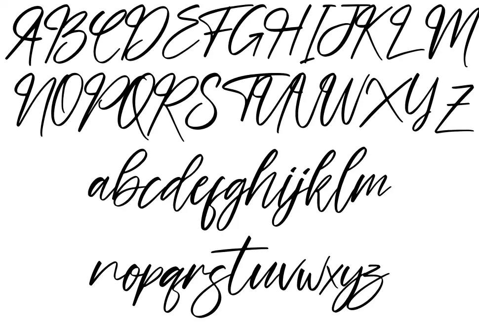 Hand Script font specimens