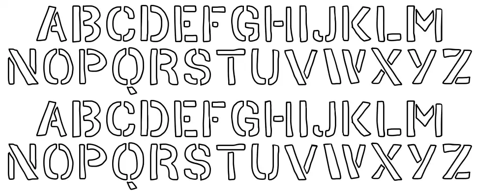 Hand Stencil font by Geronimo | FontRiver