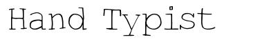 Hand Typist písmo