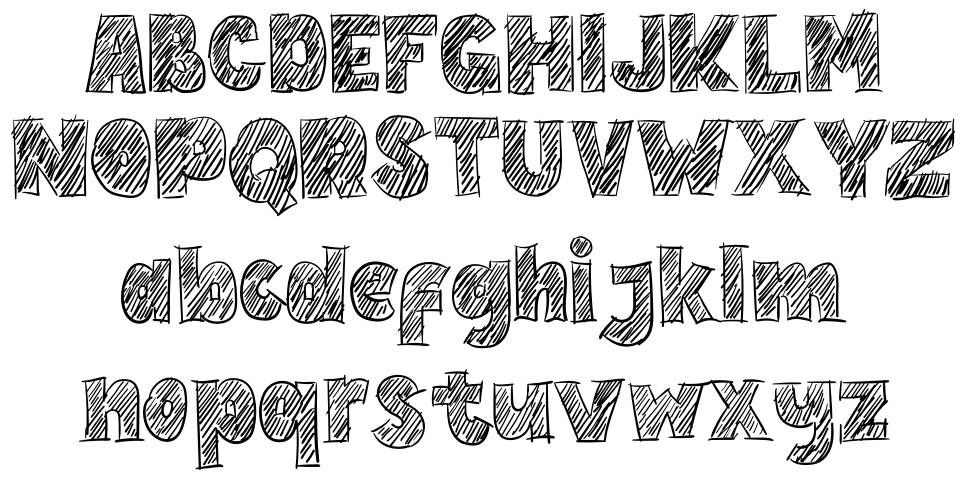 Hand Write font specimens