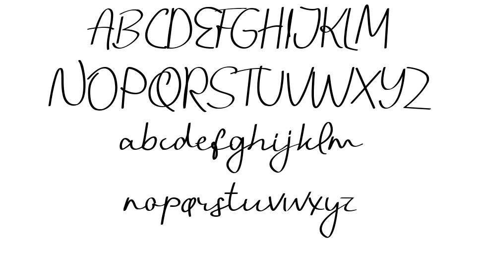 Handani font Örnekler
