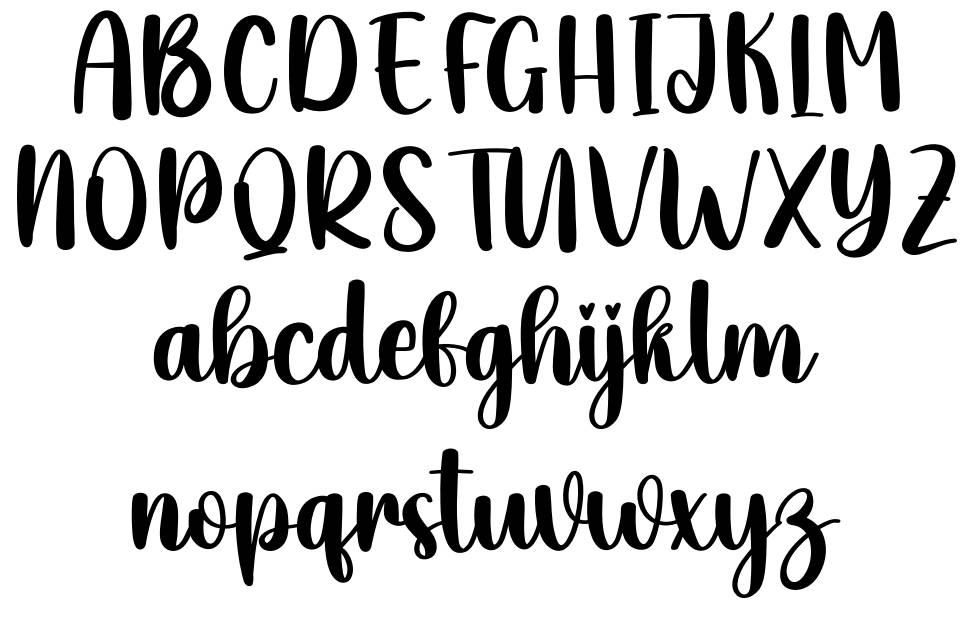 Handcraft font Örnekler