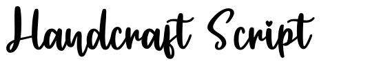 Handcraft Script font