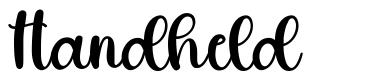 Handheld schriftart