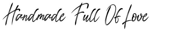 Handmade Full Of Love font