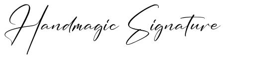 Handmagic Signature font