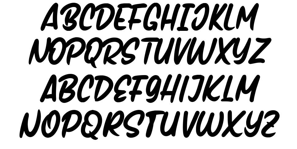 Handmix font specimens