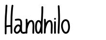 Handnilo フォント