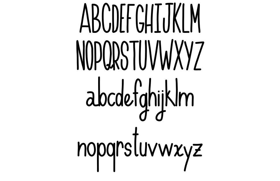 Handnilo font Örnekler