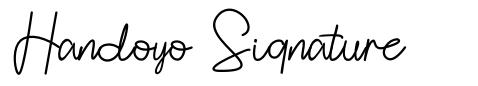 Handoyo Signature font