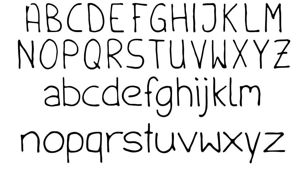 Handschrift font Örnekler