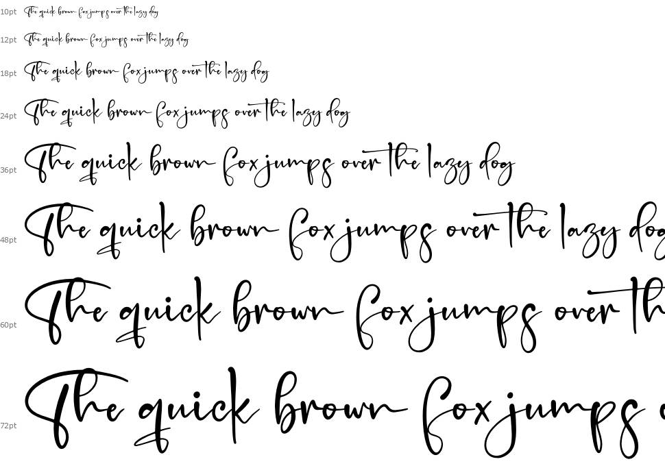 Handscript Signature fuente Cascada