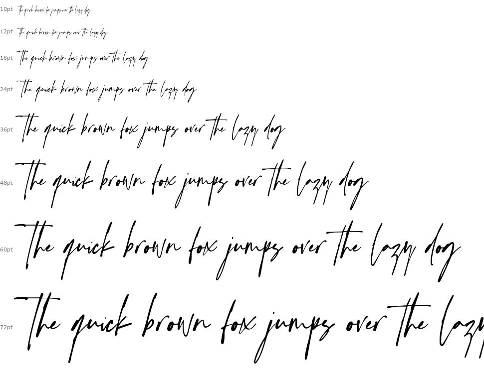 Handsetting font Şelale