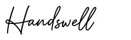 Handswell font