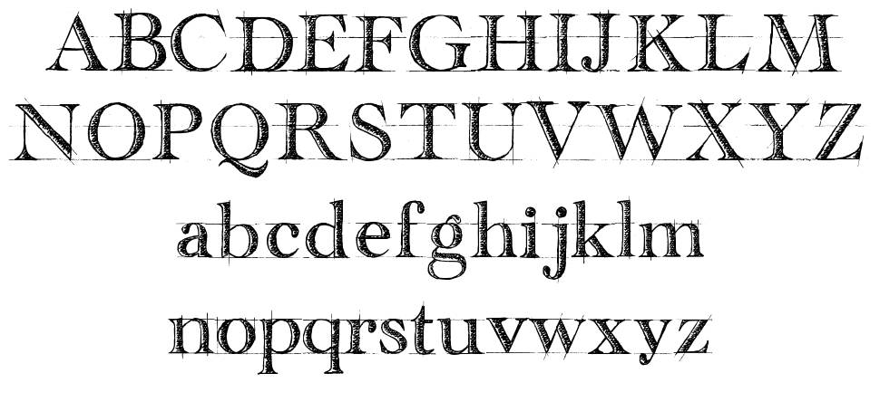 Handwriting Draft font specimens