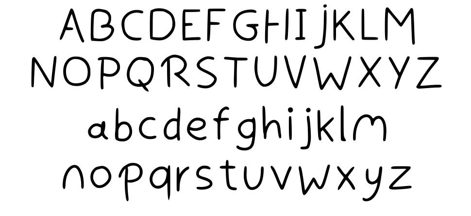 Handwriting Uwu font specimens