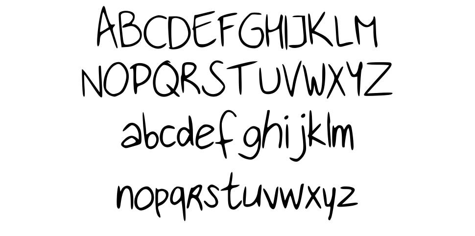 Handwritingfont font specimens