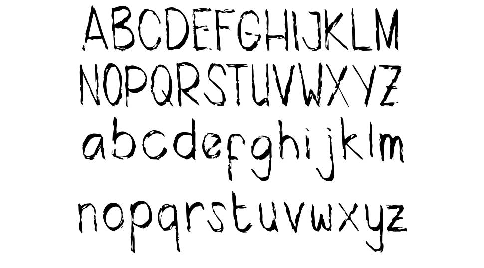 Handwritten Origi font specimens
