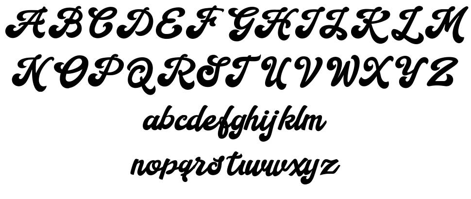 Handy Script font specimens
