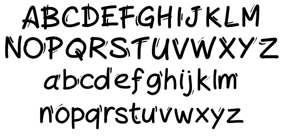 Handylined 字形 标本