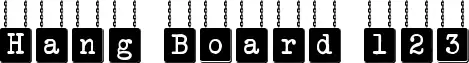 Hang Board 123