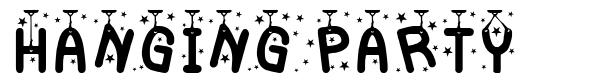 Hanging Party font