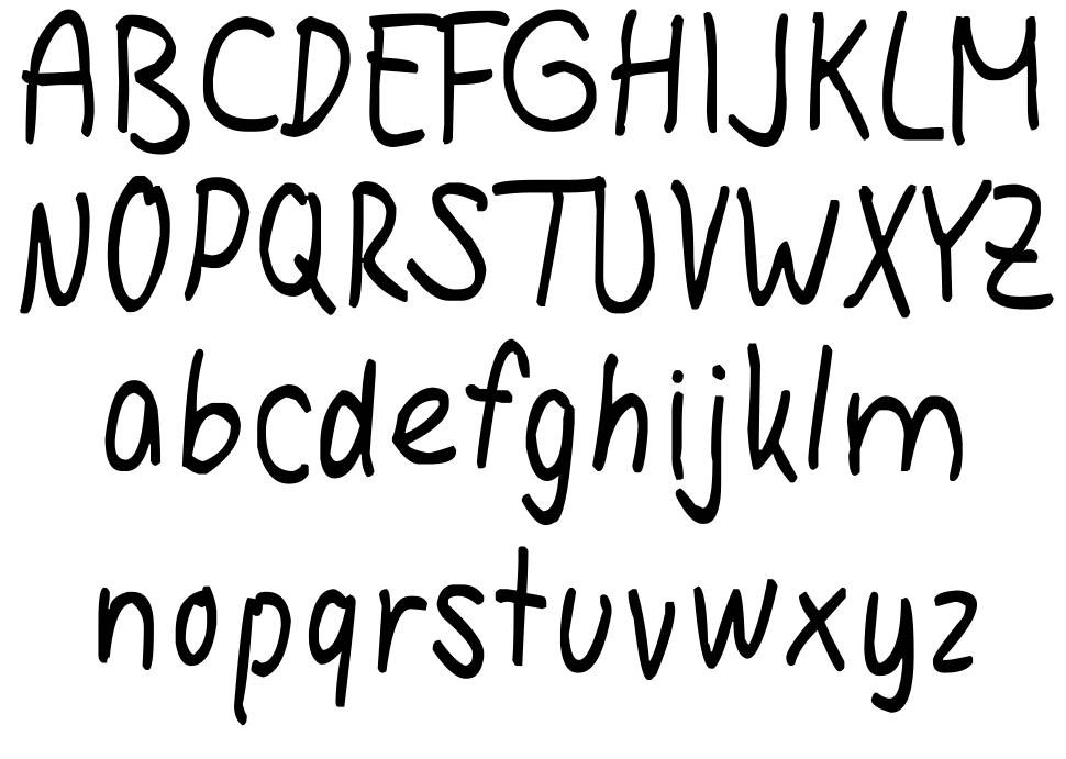 Hanna Handwriting font specimens
