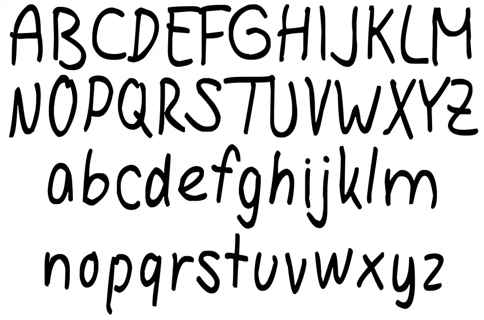 Hanna Handwritingfont specimens