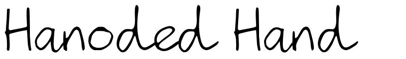 Hanoded Hand schriftart