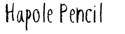 Hapole Pencil font