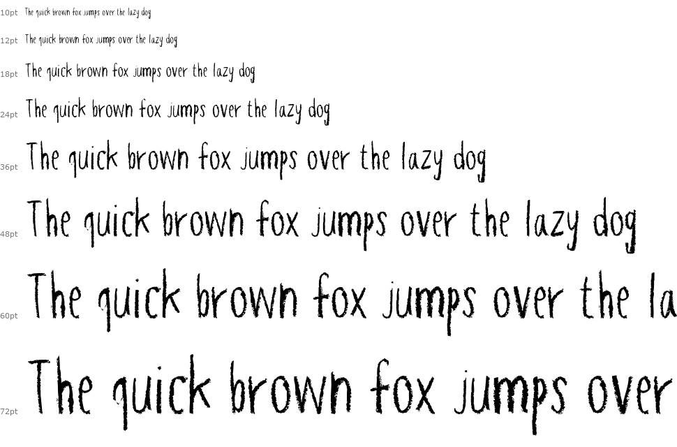 Hapole Pencil font Waterfall