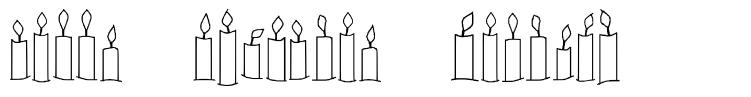 Happy Birthday Candles czcionka